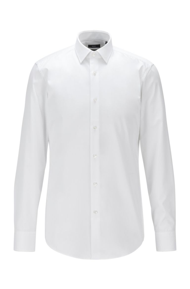 Blanca camisa para hombre